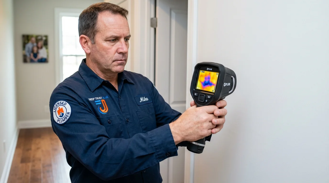 Thermal imaging leak detection by Johns Plumbing LLC in Millington
